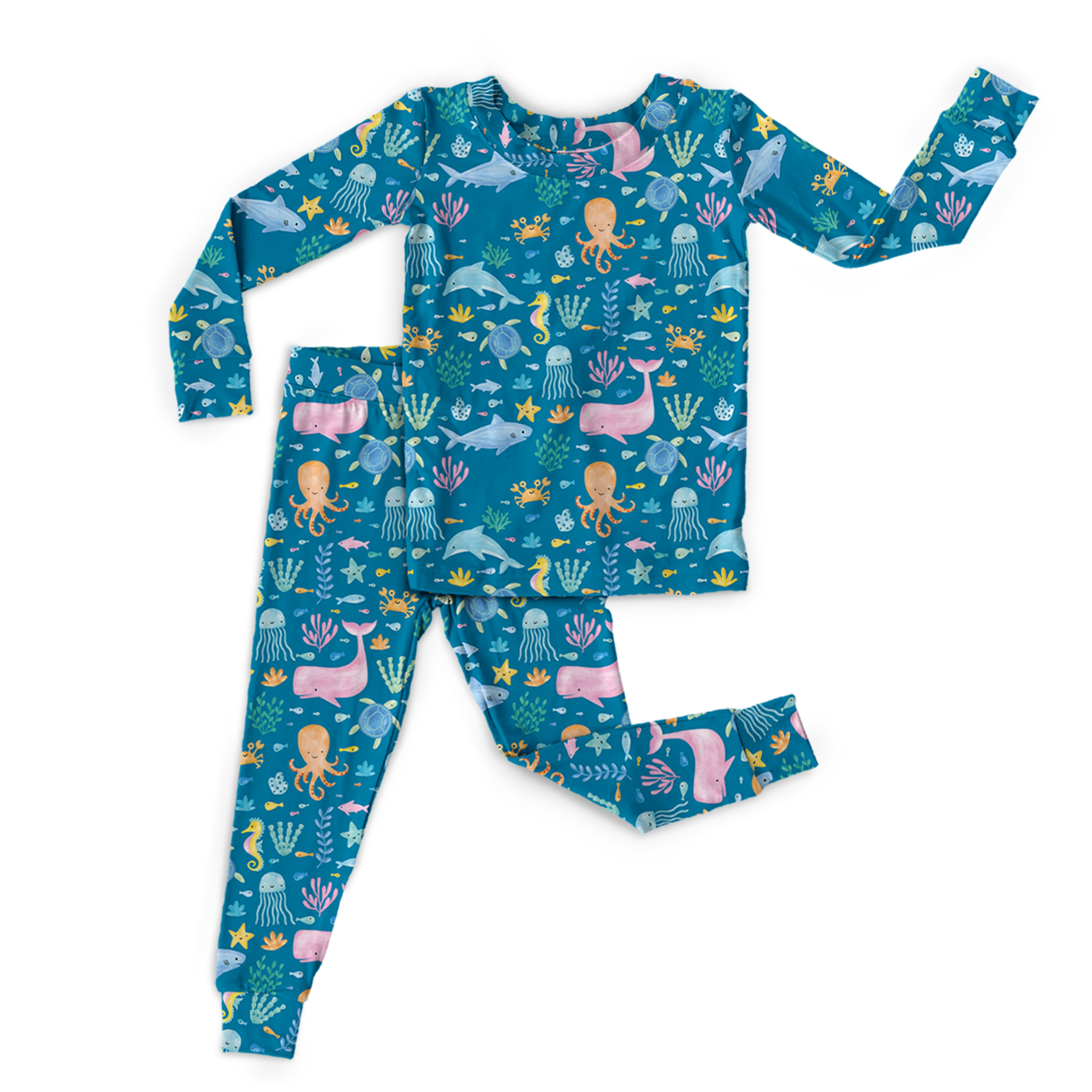 Under The Sea Two-Piece Pajama Set For Kids
