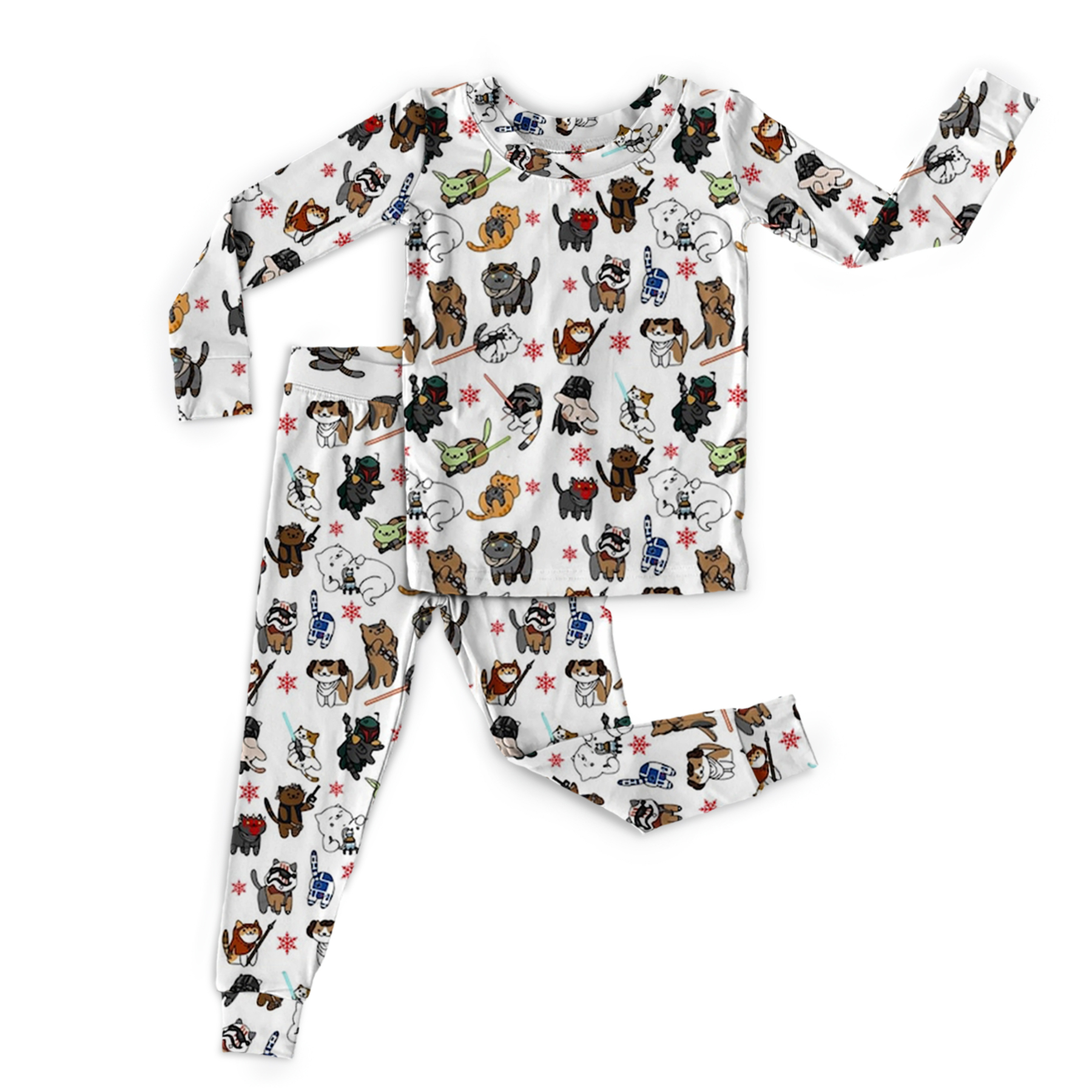 SW Meow Cats Two-Piece Pajama Set For Kids