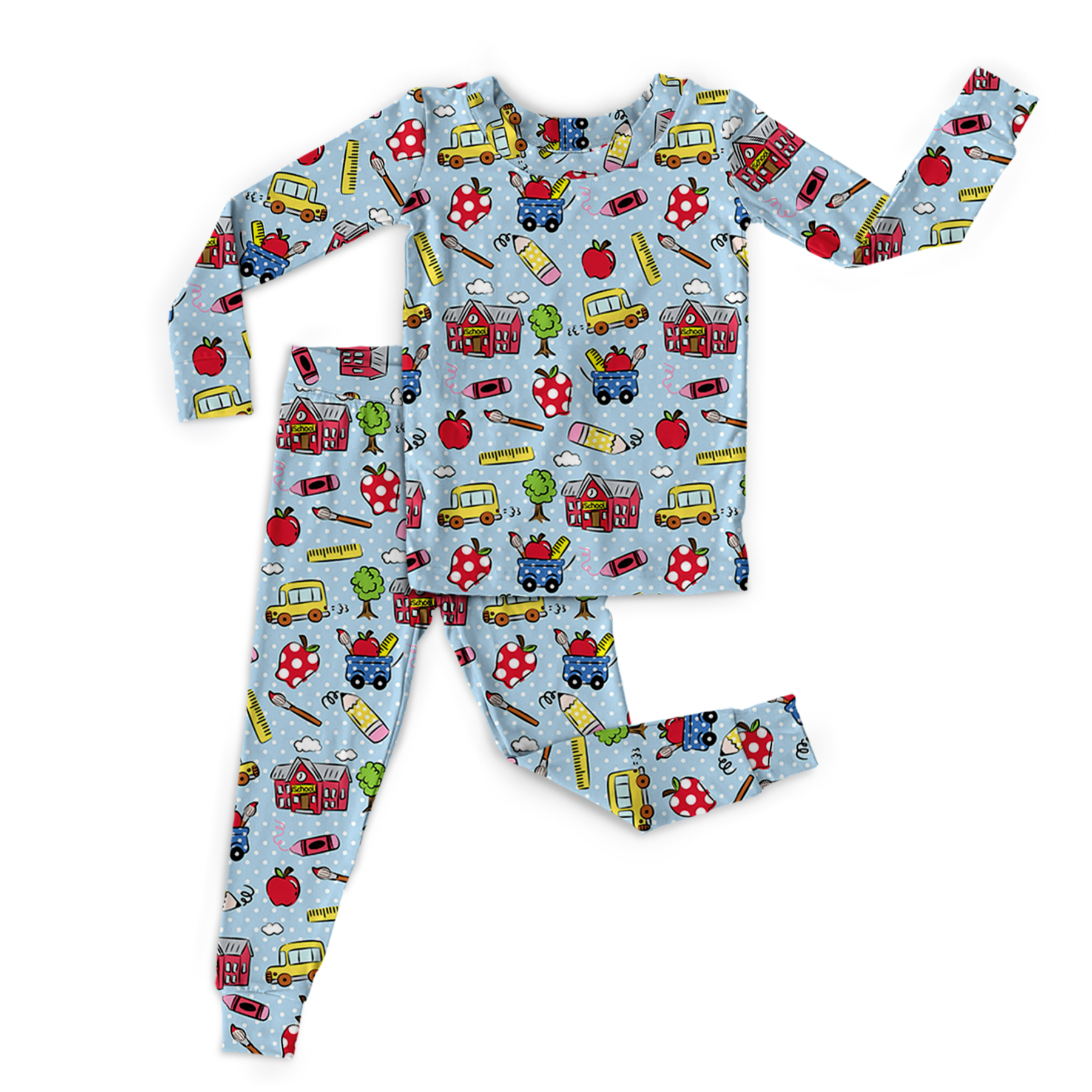 Back To School Two-Piece Pajama Set For Kids