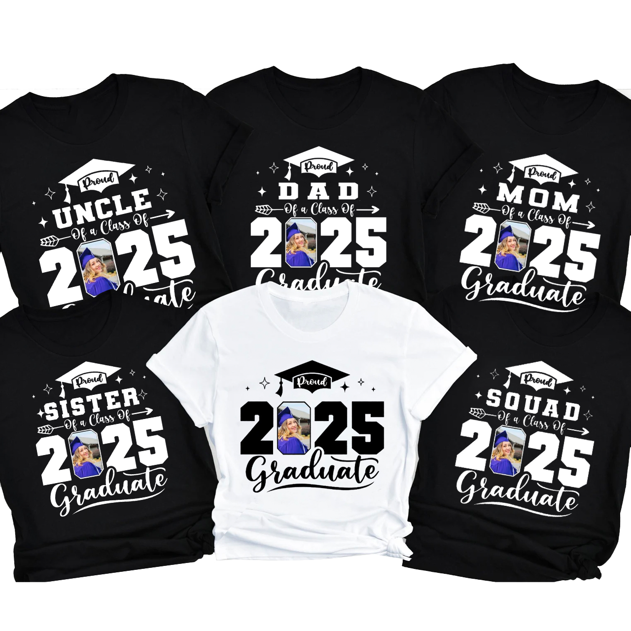 Personalized Photo For Family 2025 Graduation Shirt