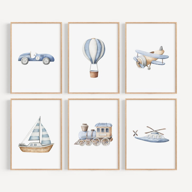 Dream Travel Digital Nursery Art