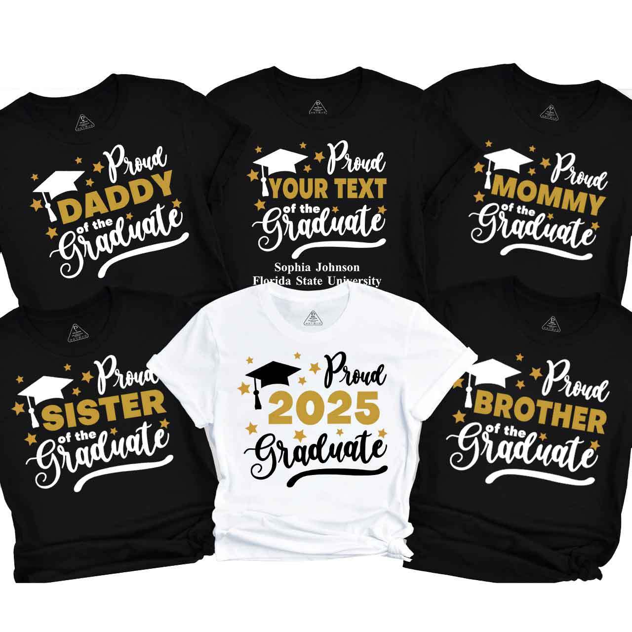 Personalized Proud Of 2025 Graduate Family Shirt
