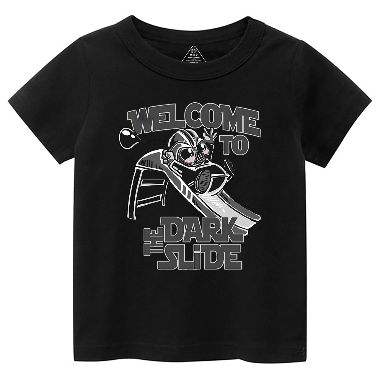Welcome To The Dark Slide Toddler&Kid's Tees Beepumpkin