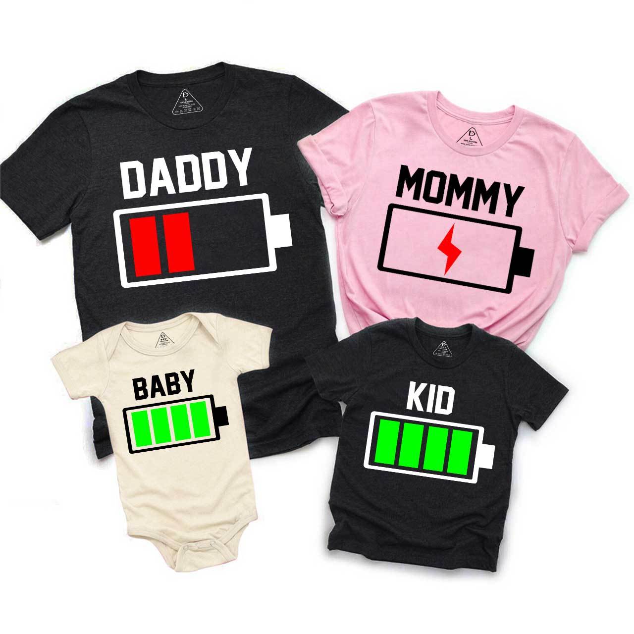 Energy Display Family Matching Tees Beepumpkin