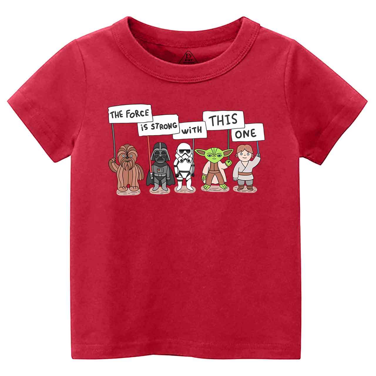 The Force Is Strong With This One Toddler&Kid's Tees Beepumpkin
