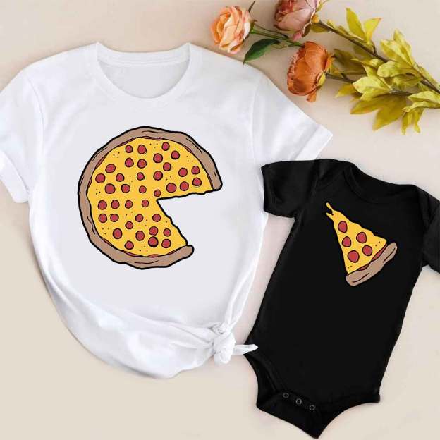 Pizza Matching Tees For Mom & Me