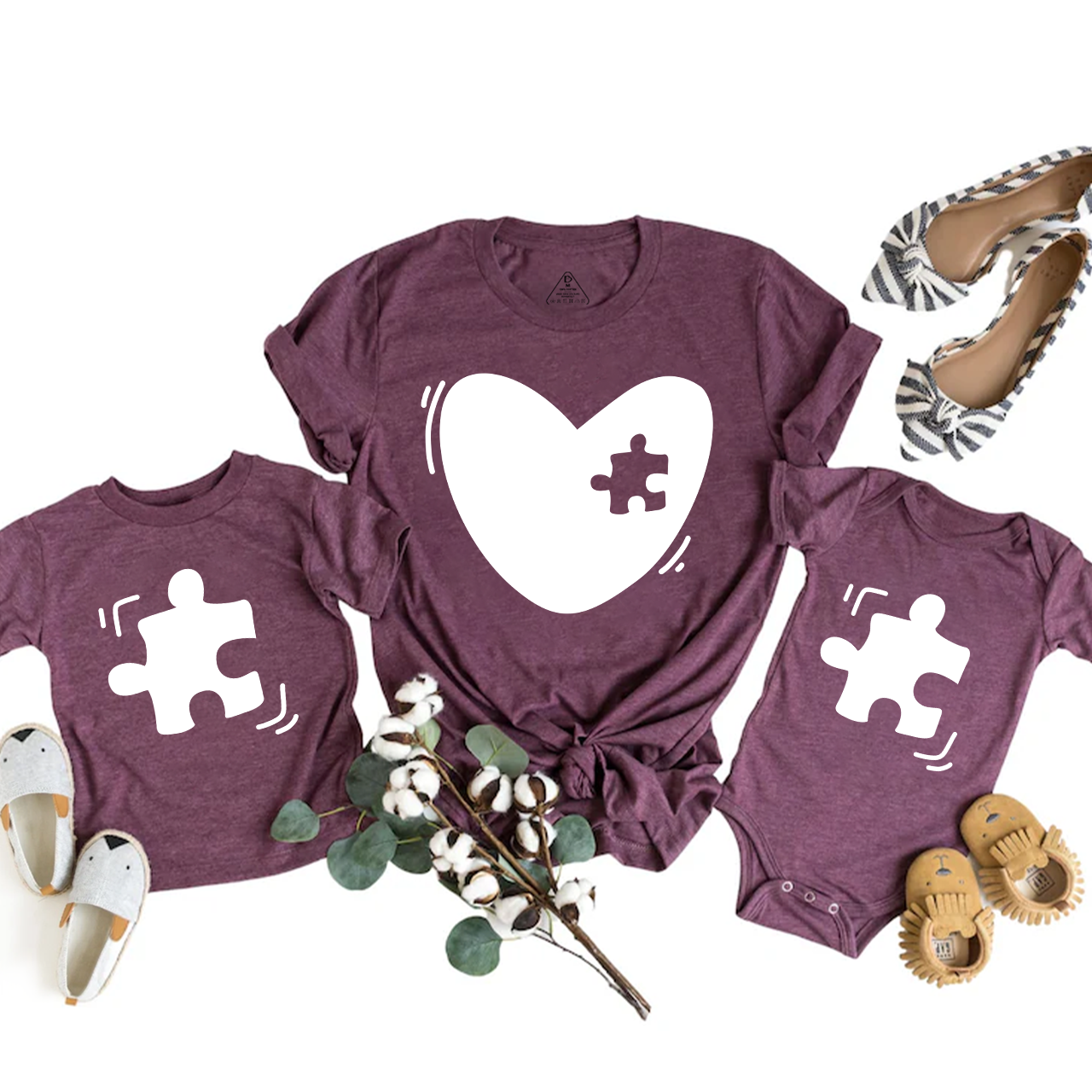 Heart&Puzzle Mom&Me Shirt