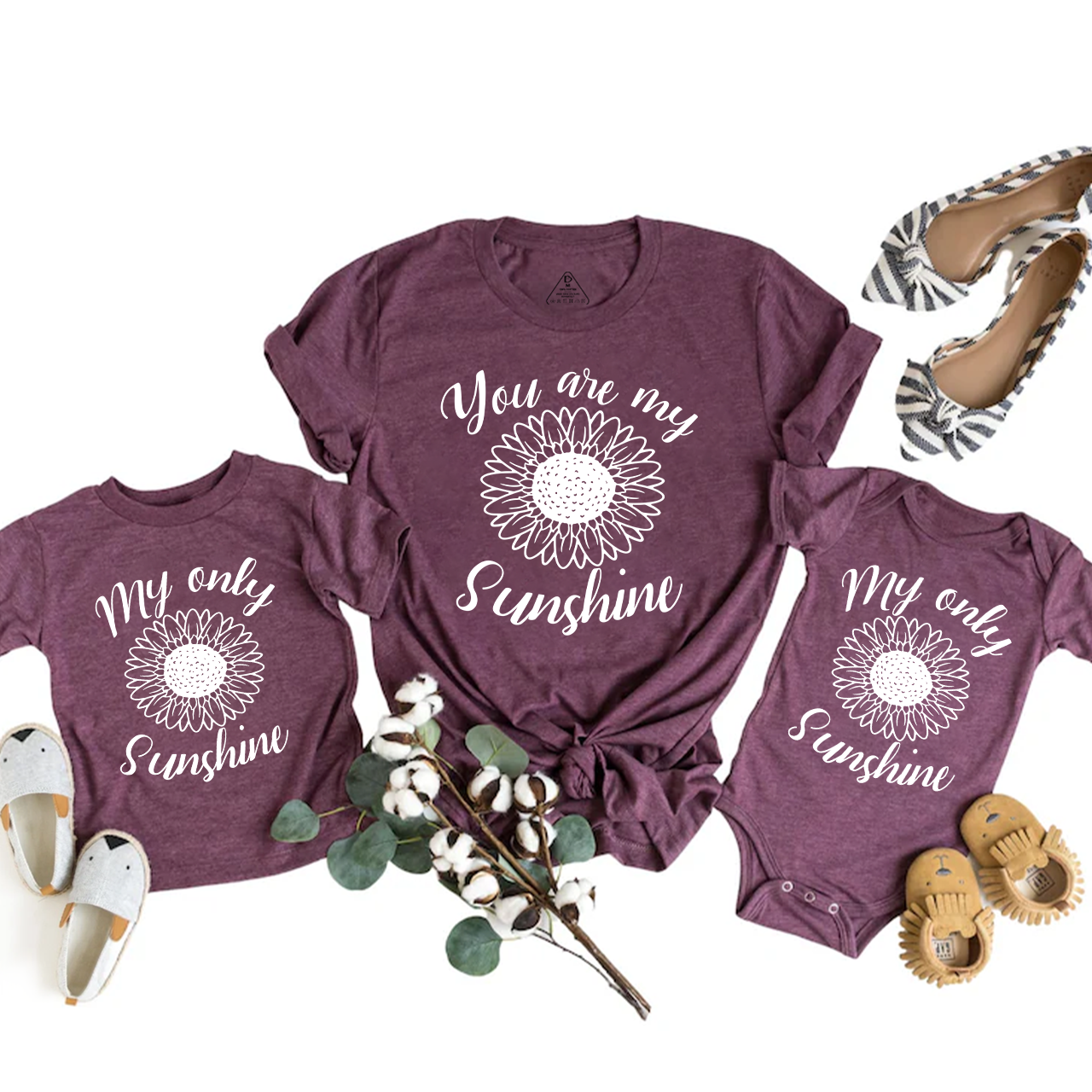 You Are My Sunshine Mom&Me Matching Tees