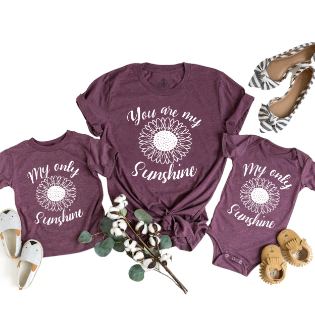 You Are My Sunshine Mom&Me Matching Tees