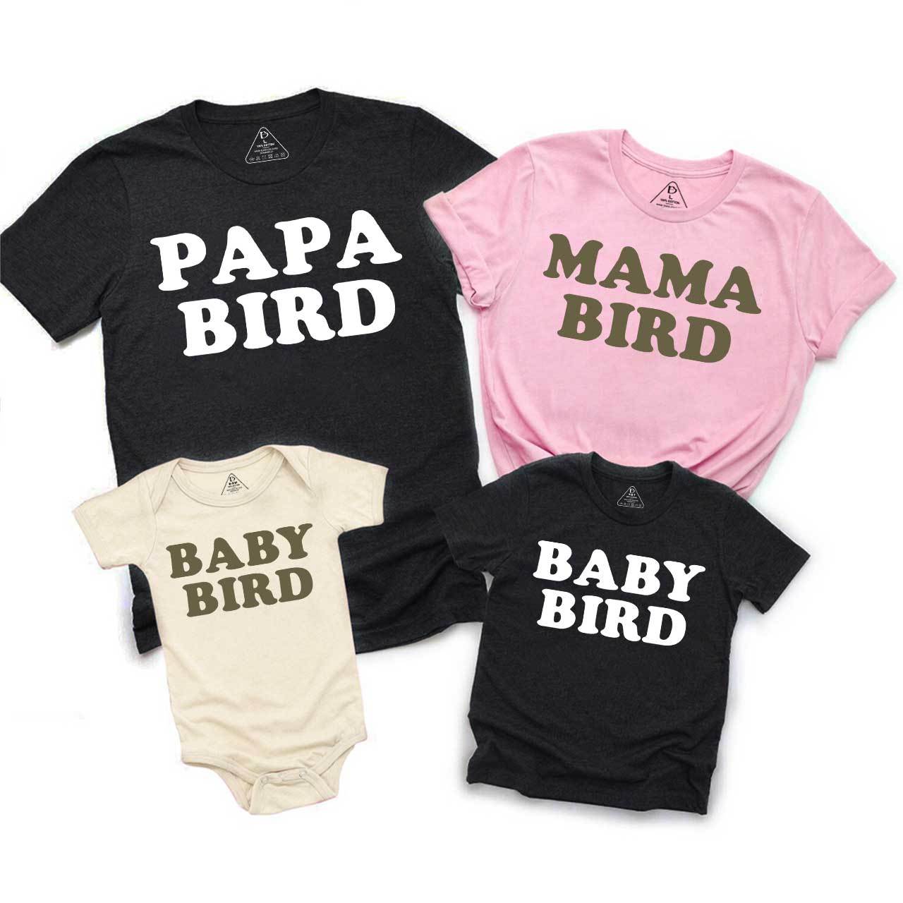 XXX Bird Family Matching Tees Beepumpkin