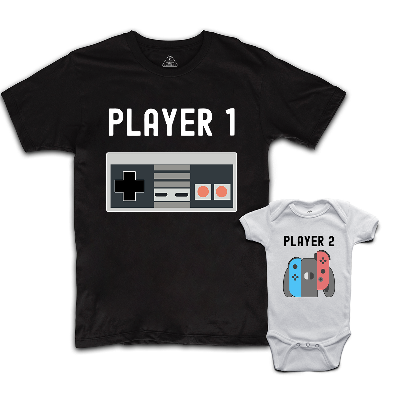Retro Video Game Dad and me Matching Gift Shirt