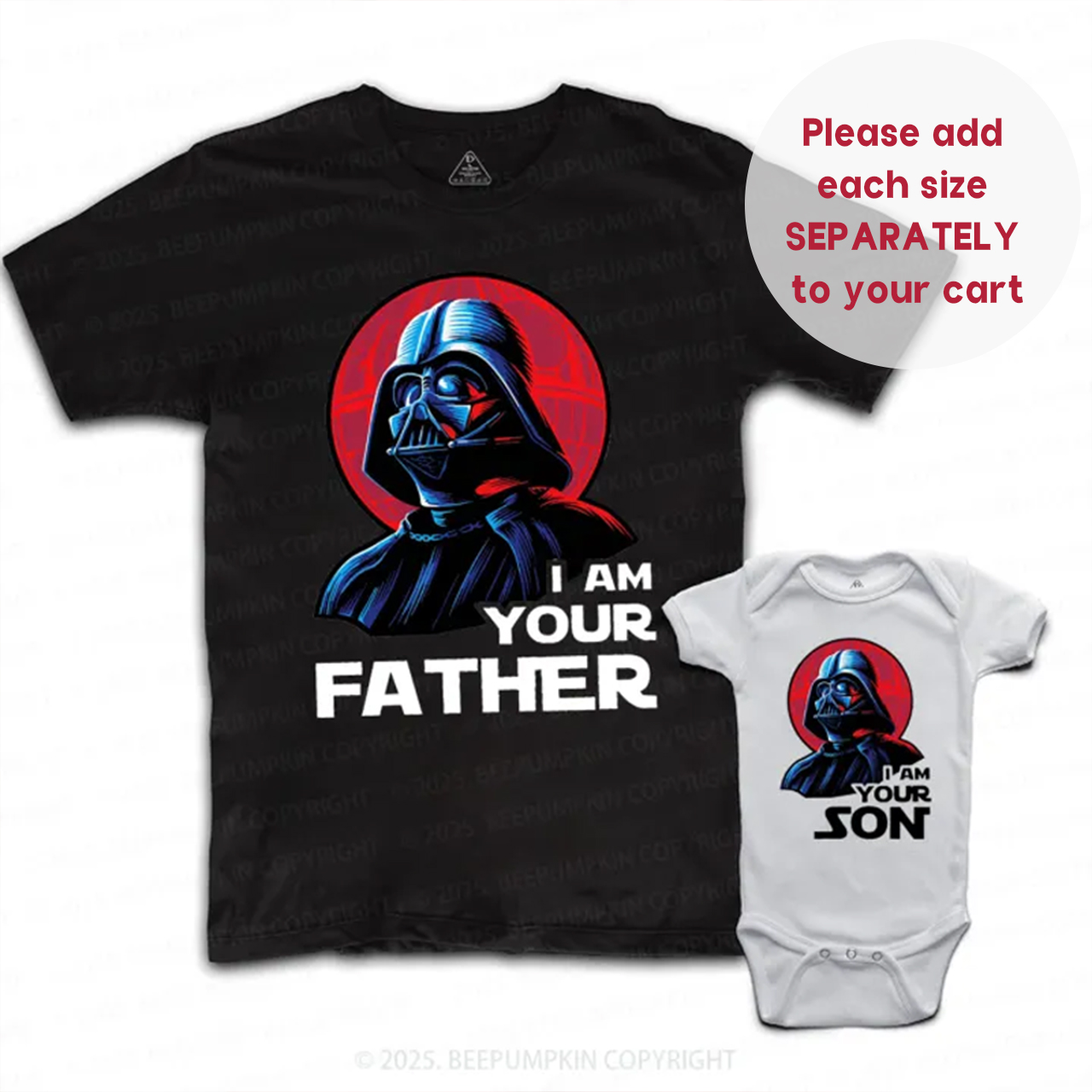 I Am Your Father And I Am Your Son Dad&Me Matching Shirts