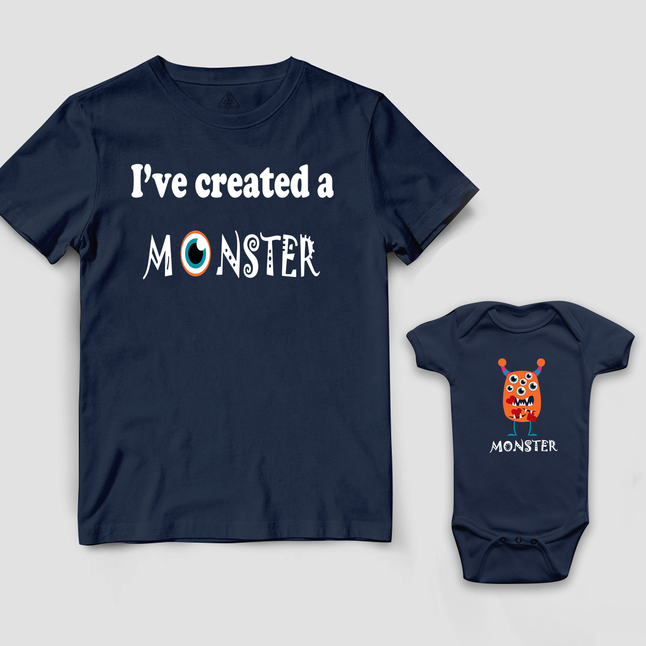 Created a Monster Matching Dad and me Shirt