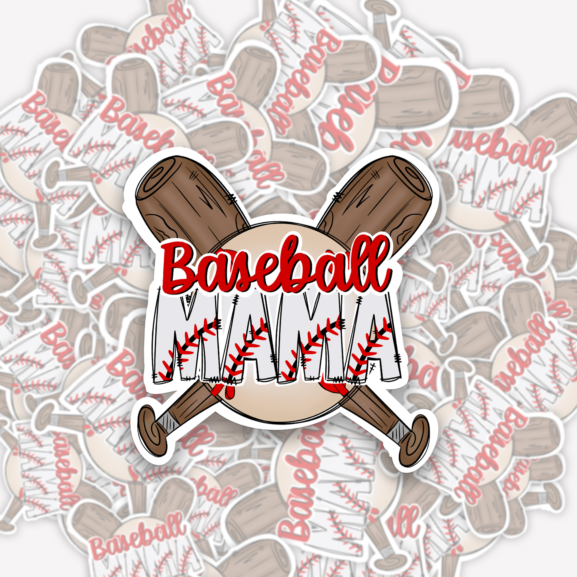 Baseball Mama Gift Stickers