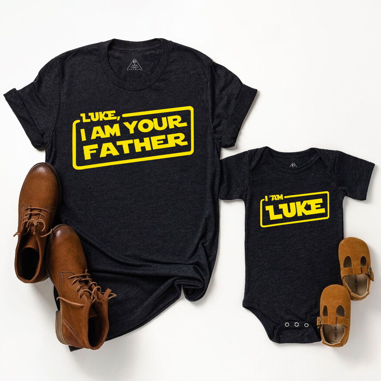 Personalized Name I Am Your Father Dad&Me Matching Shirts