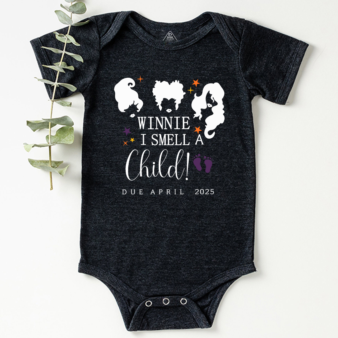 Personalized Winnie I Smell A Child Announcement Bodysuit For Baby