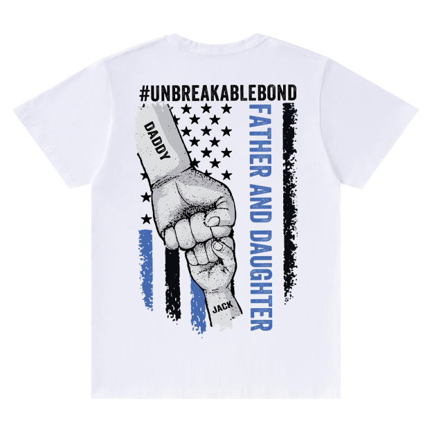  Personalized Unbreakable Bond Dad and me Shirt
