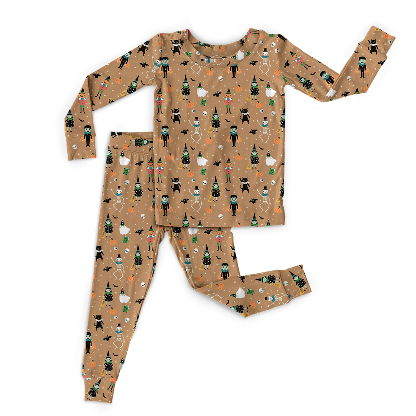 Vintage Halloween Two-Piece Pajama Set For Kids