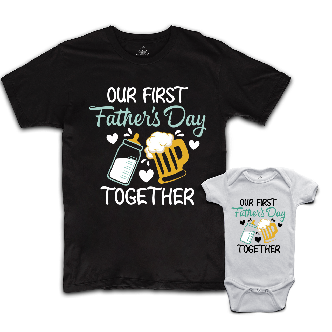 Our First Father's Day Together Dad&Me Matching Shirts