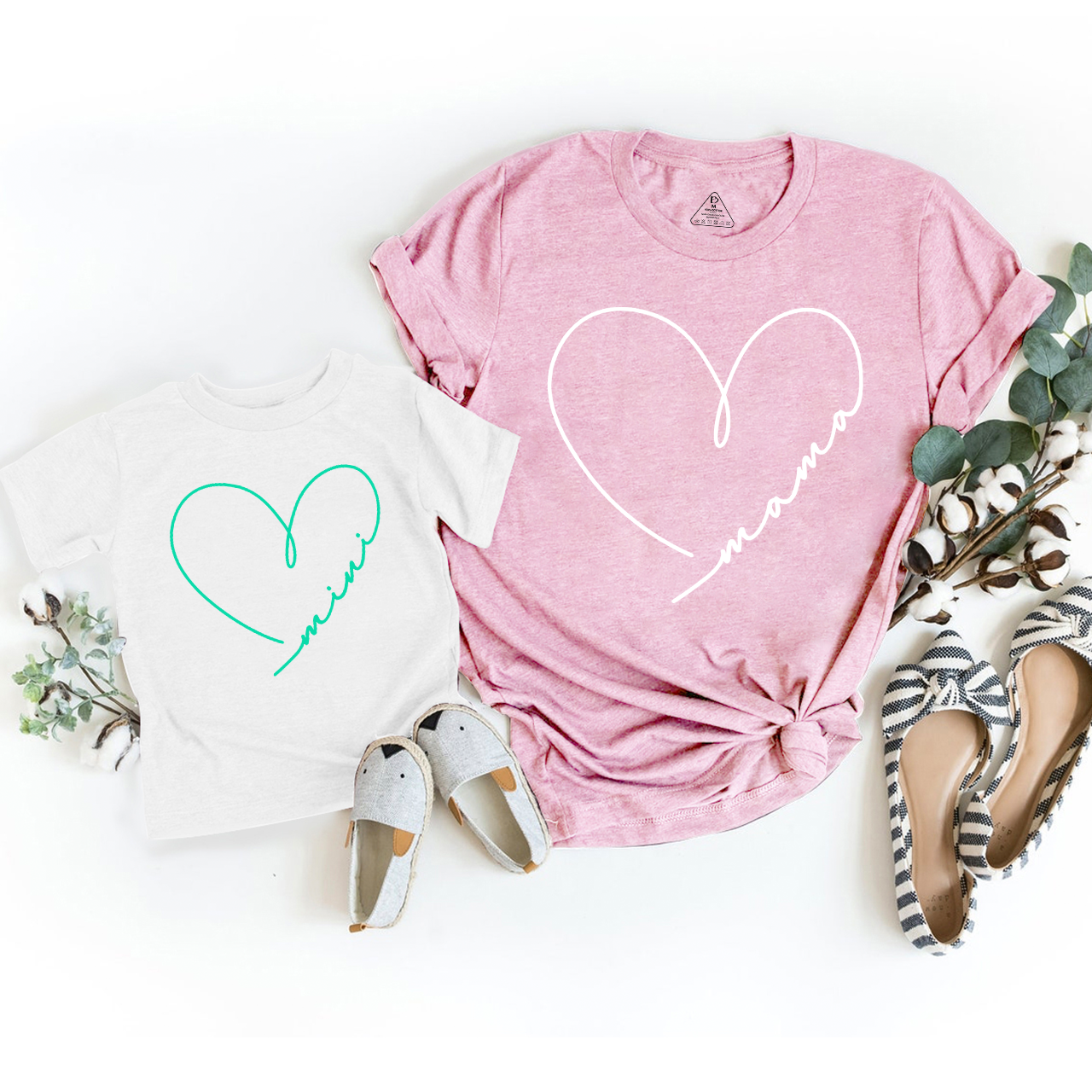 Doodle Heart Mom&Me Matching Tees
