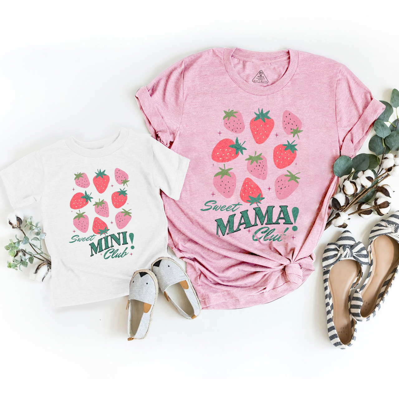 Strawberry Sweet Club Mom&Me Matching Tees