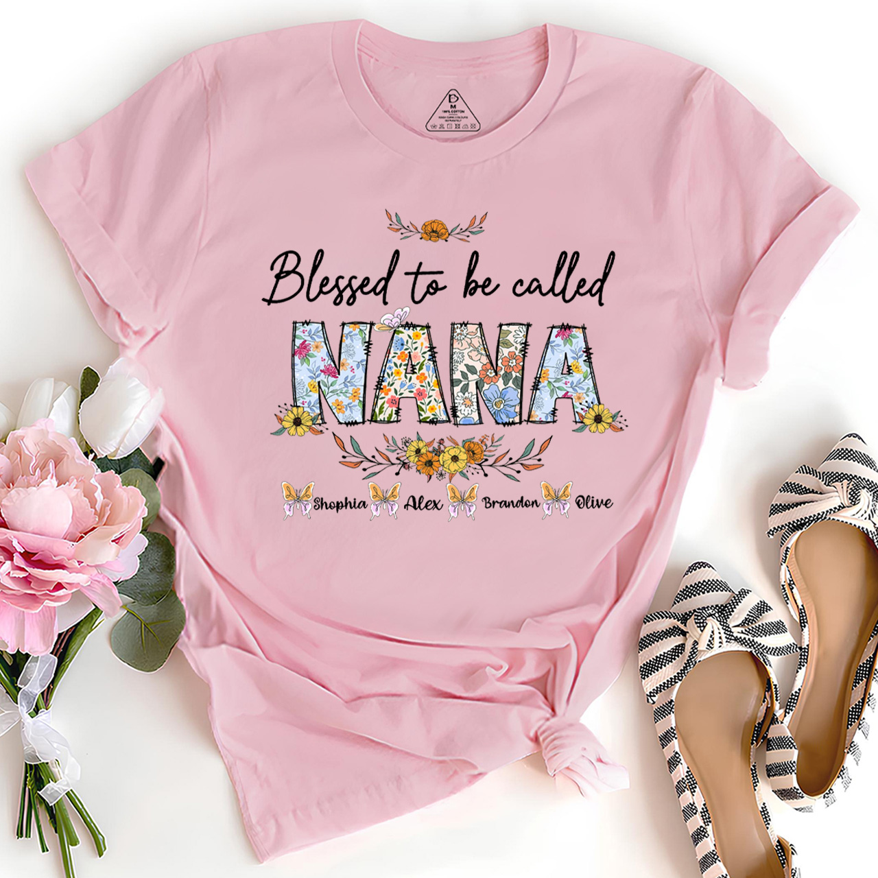 Personalized Blessed To Be Called Nana T-Shirts
