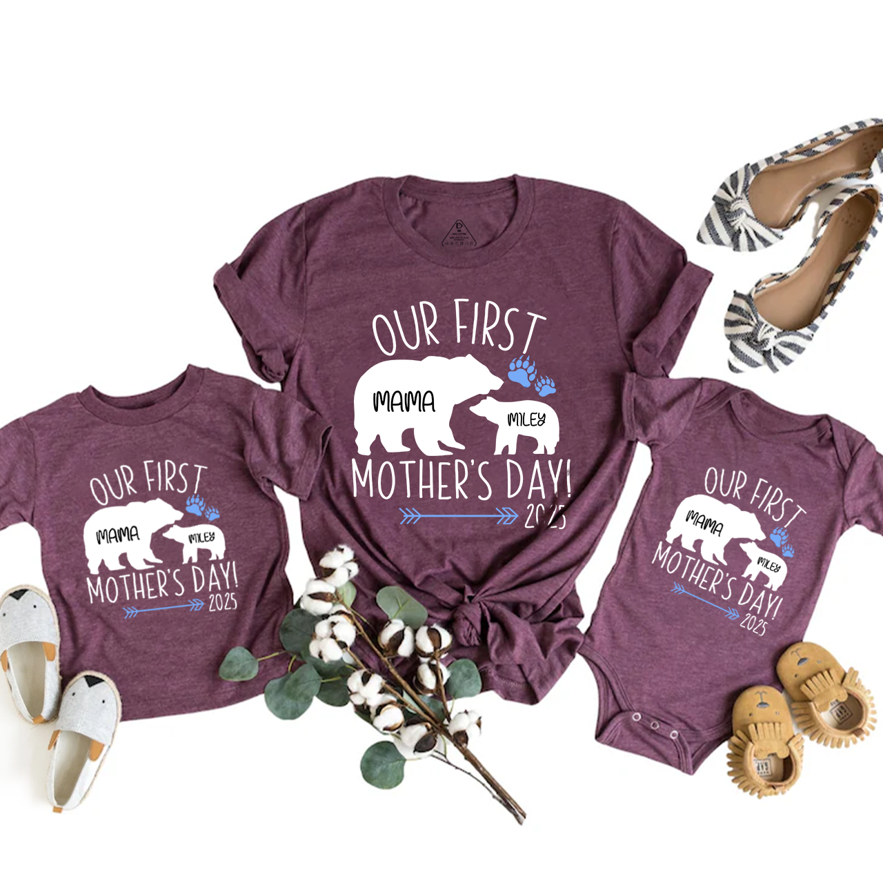 Baby Mom Bear Adult&Kids Shirt