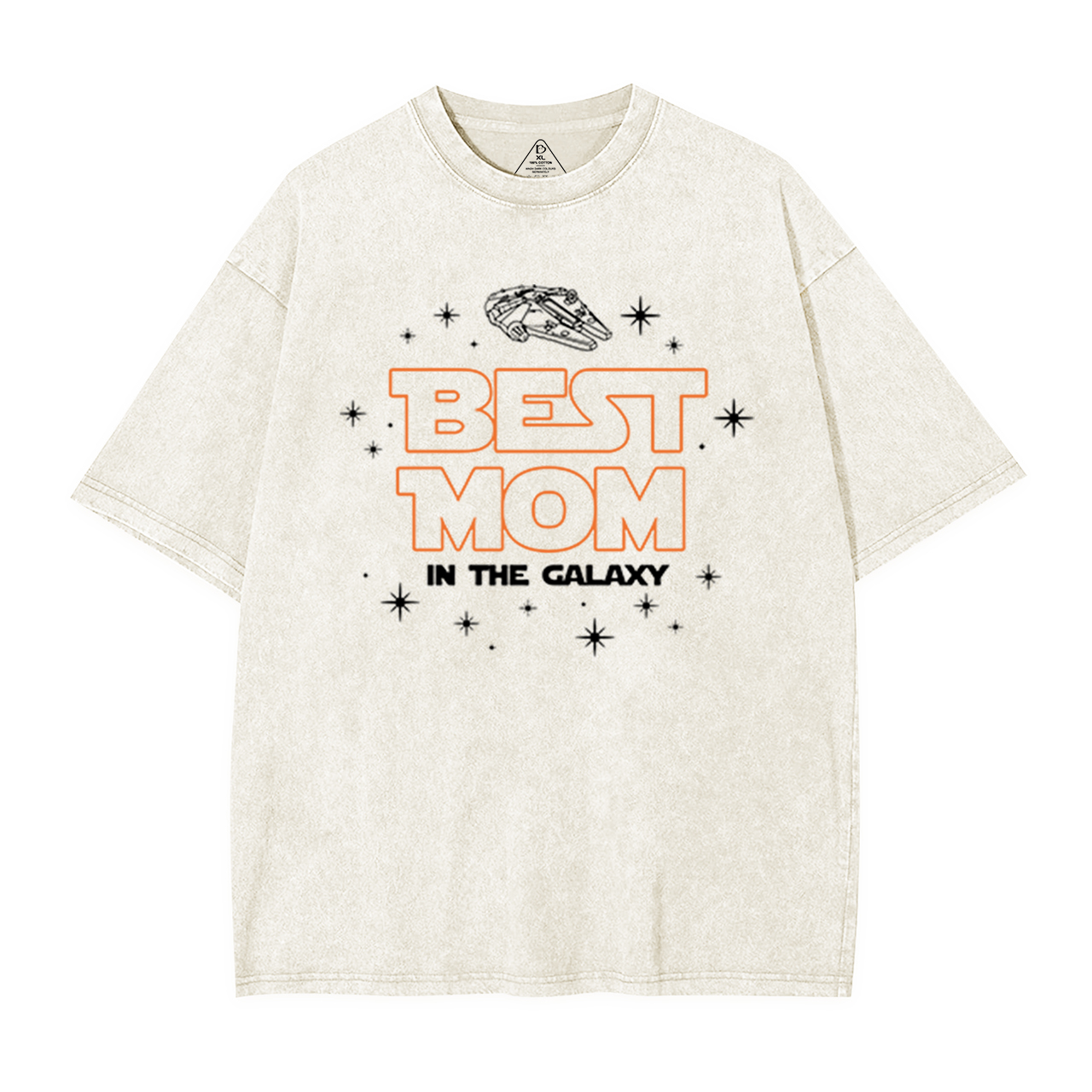 Best Mom In The Galaxy Washed T-Shirts