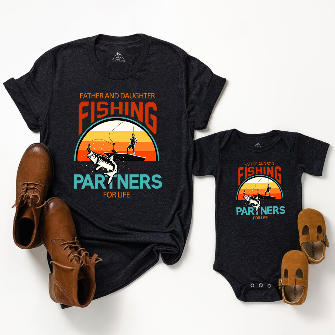 Father Son Fishing Partners For Life Dad&Me Matching Shirts