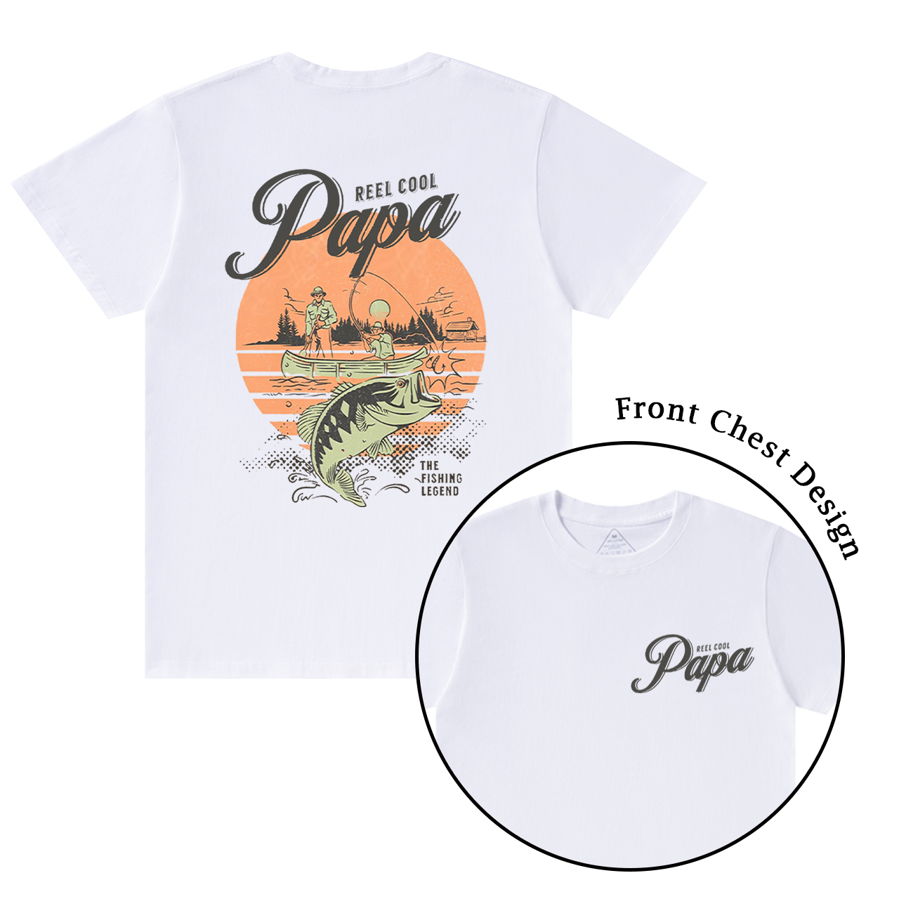 Personalized Cool Dad Fishing T-shirt