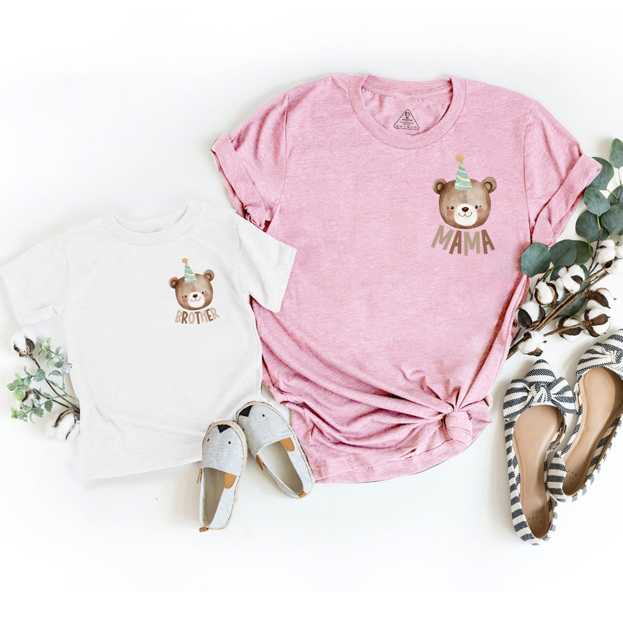 Beary First Birthday Mom&Me Matching Tees
