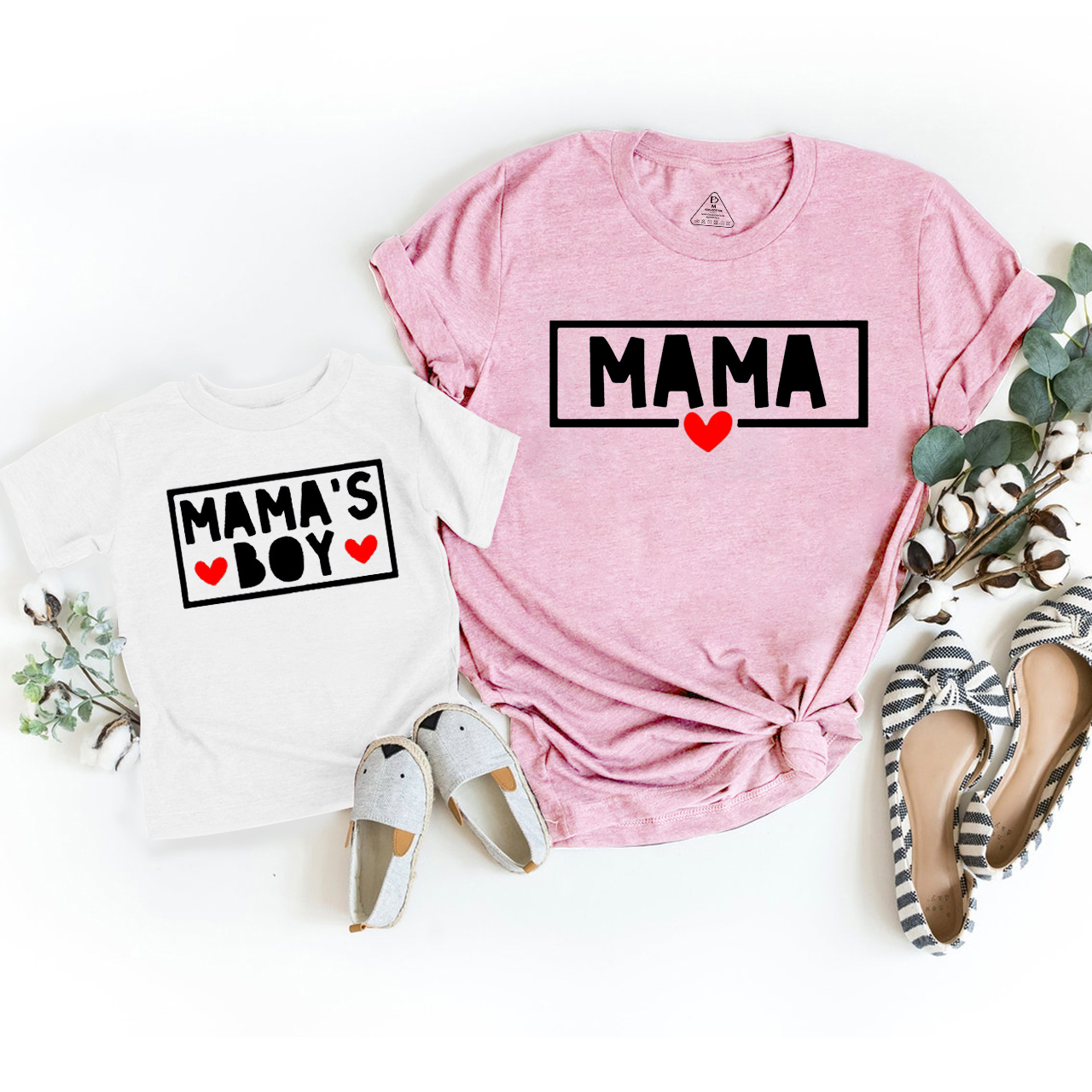 Mama and Mamas Boy Matching Tees