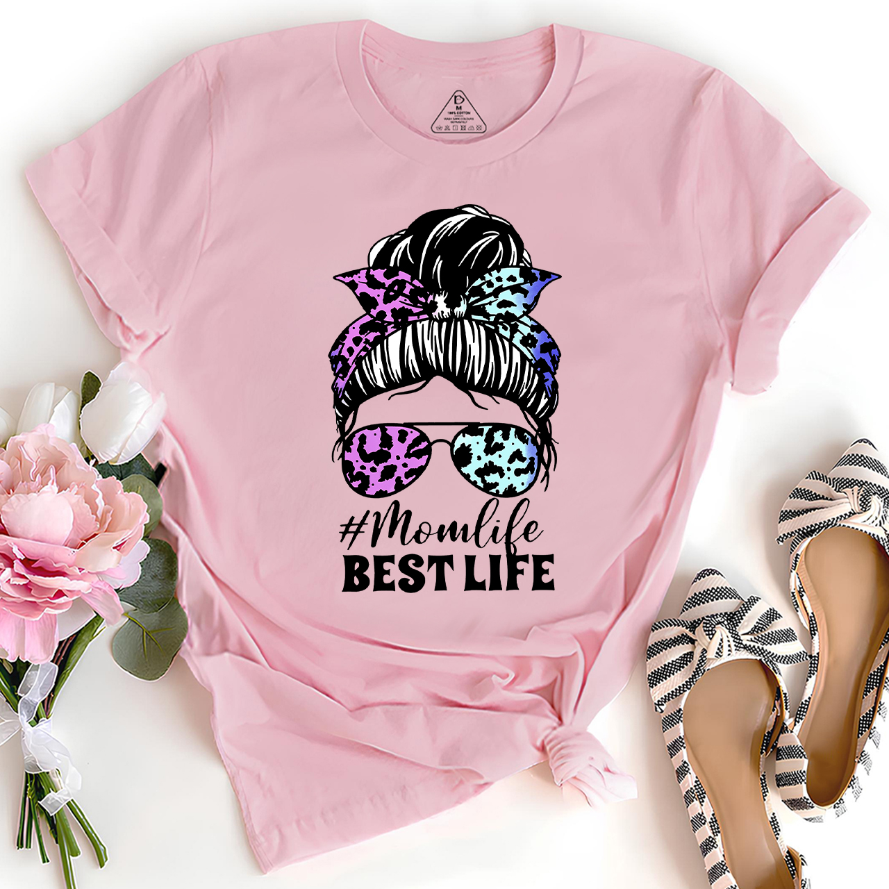 Mom Life Messy Bun Mom Shirt