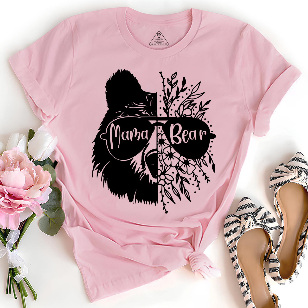 Mama Bear Whit Glasses T-Shirt