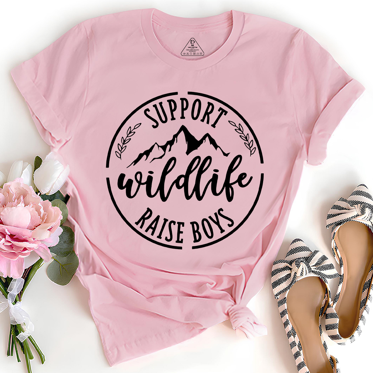 Support Wildlife Raise Funny Mom Gift Shirt