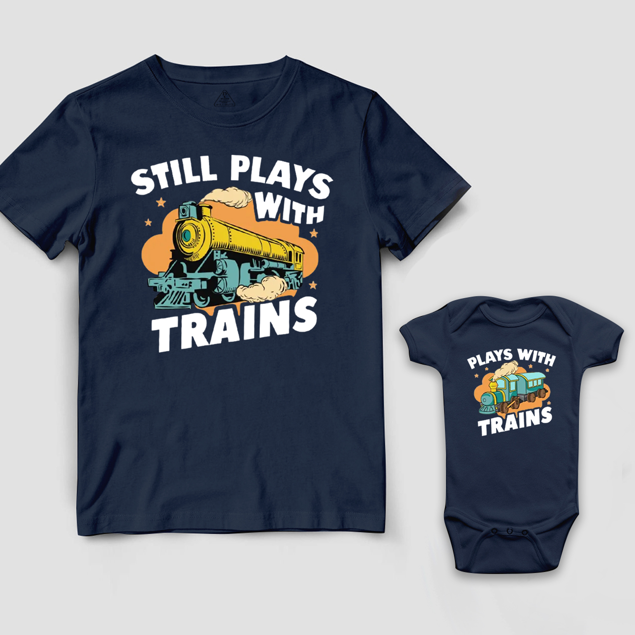 Daddy & Me Matching T-Shirts – Plays With Trains