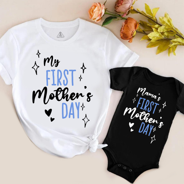 Mama's First Mother's Day Mom&Me Matching Tees
