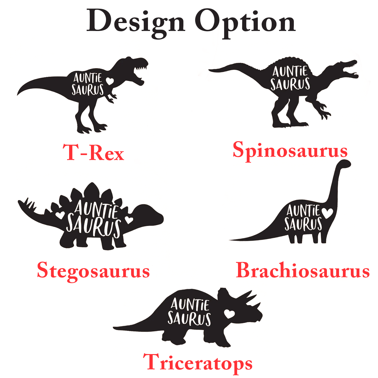 Personalized AuntieSaurus T-Shirts 