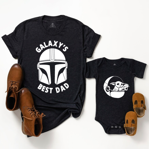 Galaxy's Best Dad Dad&Me Matching Shirts