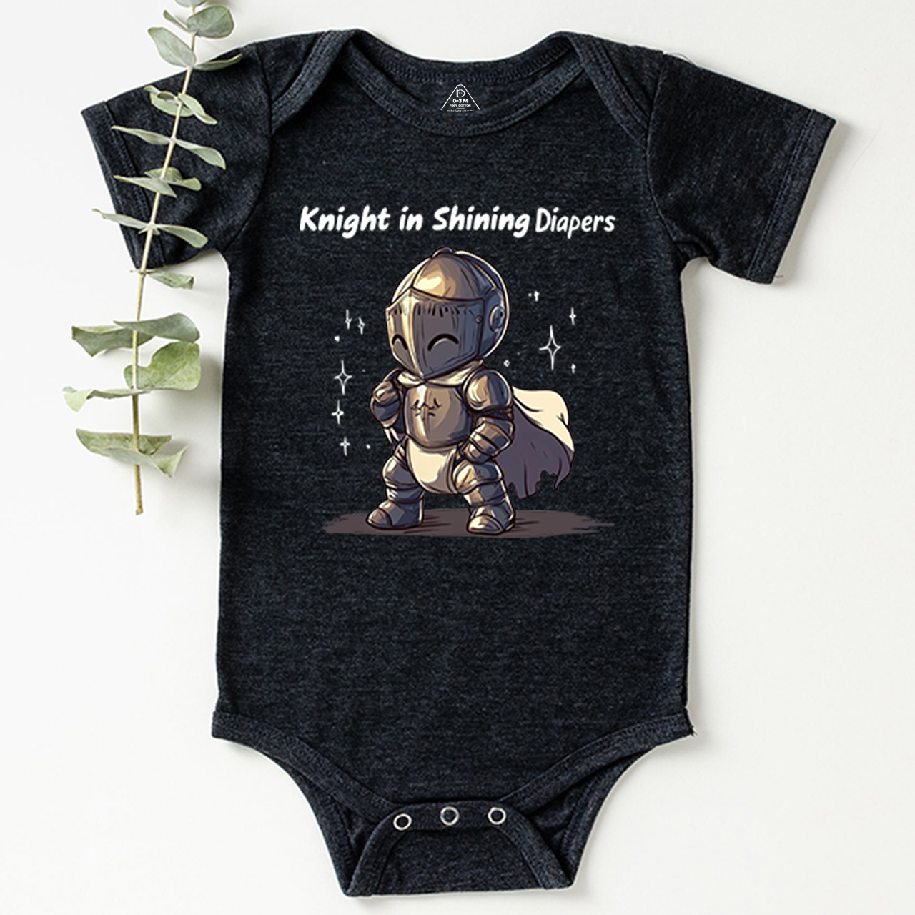 Knight In Shining Diapers Bodysuit Beepumpkin