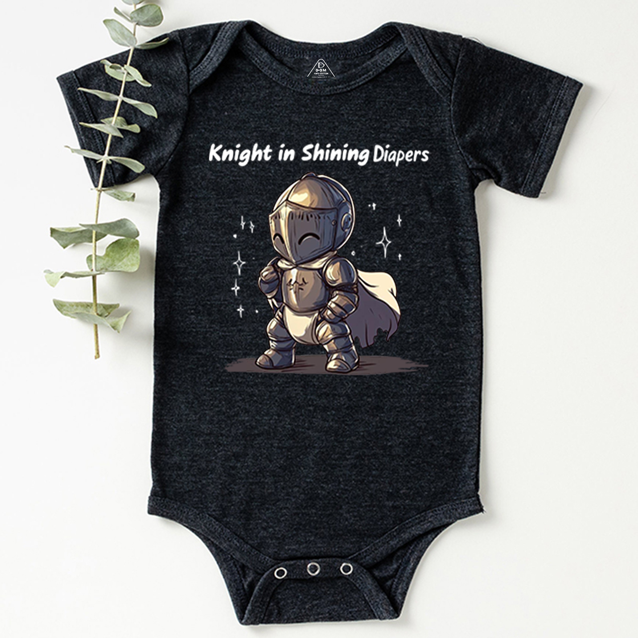 Knight In Shining Diapers Bodysuit Beepumpkin