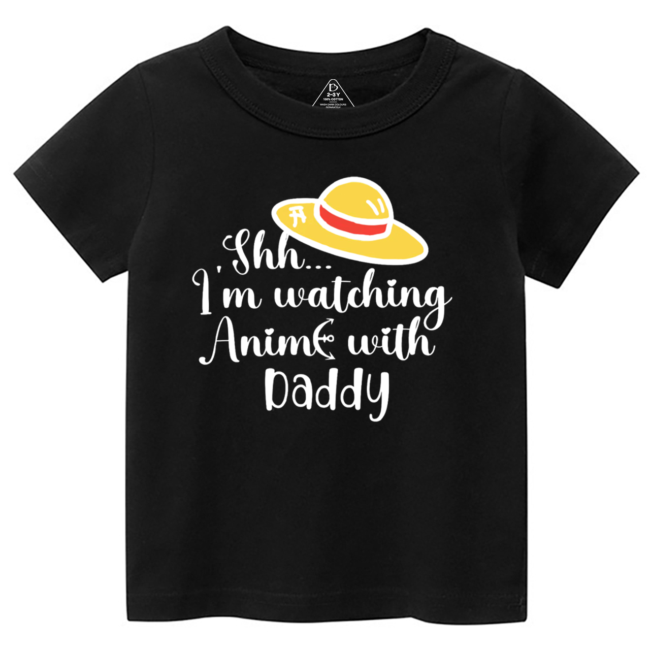 I’m Watching Anime With Daddy Toddler&Kid's Tees Beepumpkin