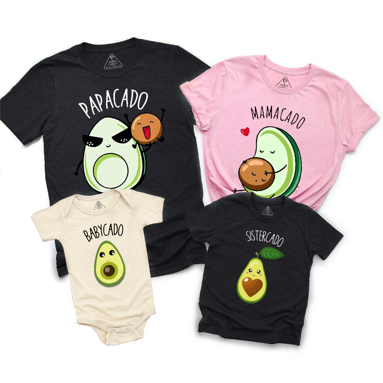 Avocado Couple Pregnancy Announcement Family Matching Tees Beepumpkin