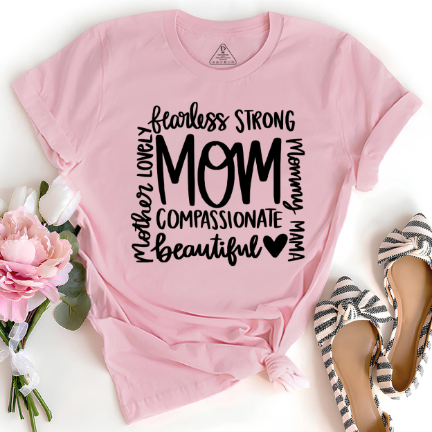 Hand Lettered Mom Quotes Shirt