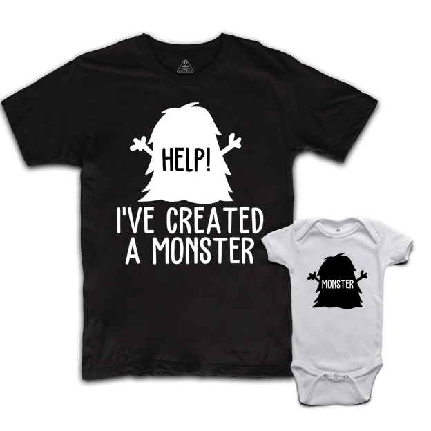 MONSTER Matching Tees For Dad and me