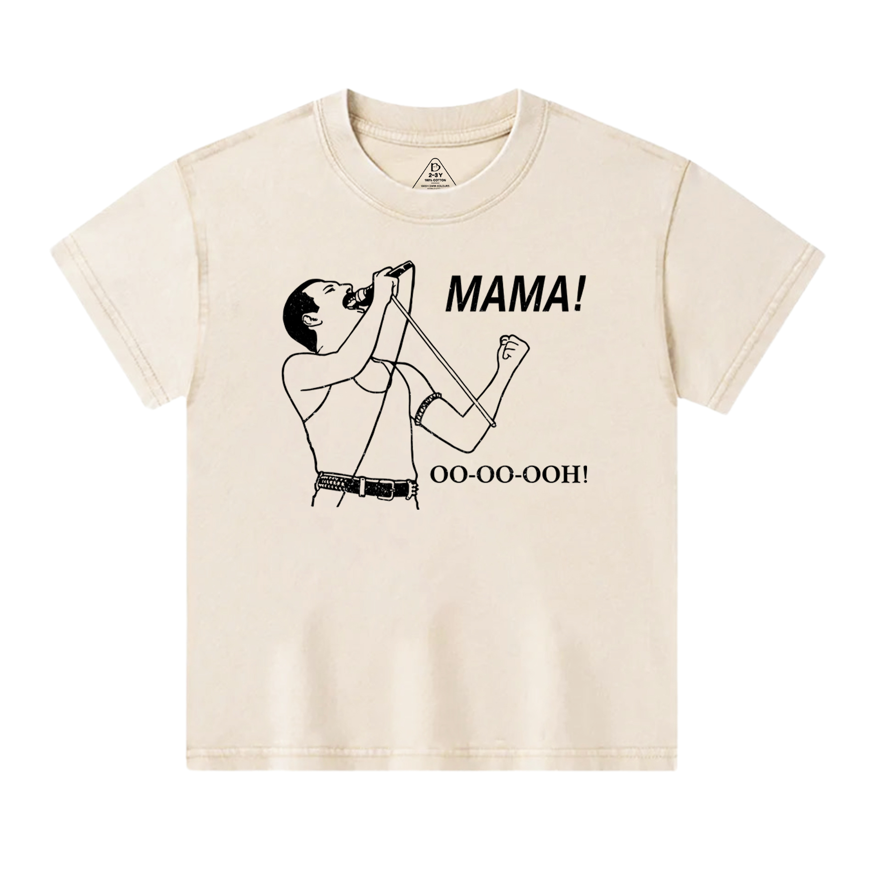 Mama Oo - Oo - Ooh Toddler&Kids Washed Tees
