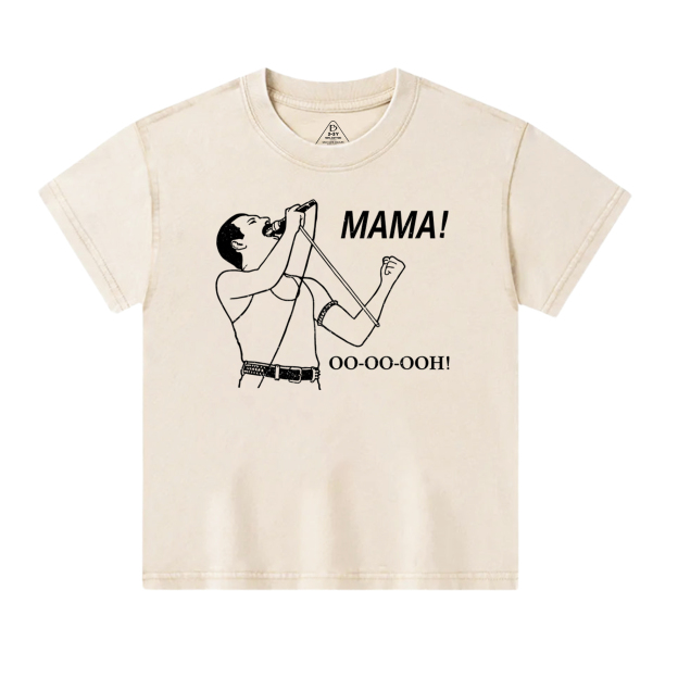 Mama Oo - Oo - Ooh Toddler&Kids Washed Tees