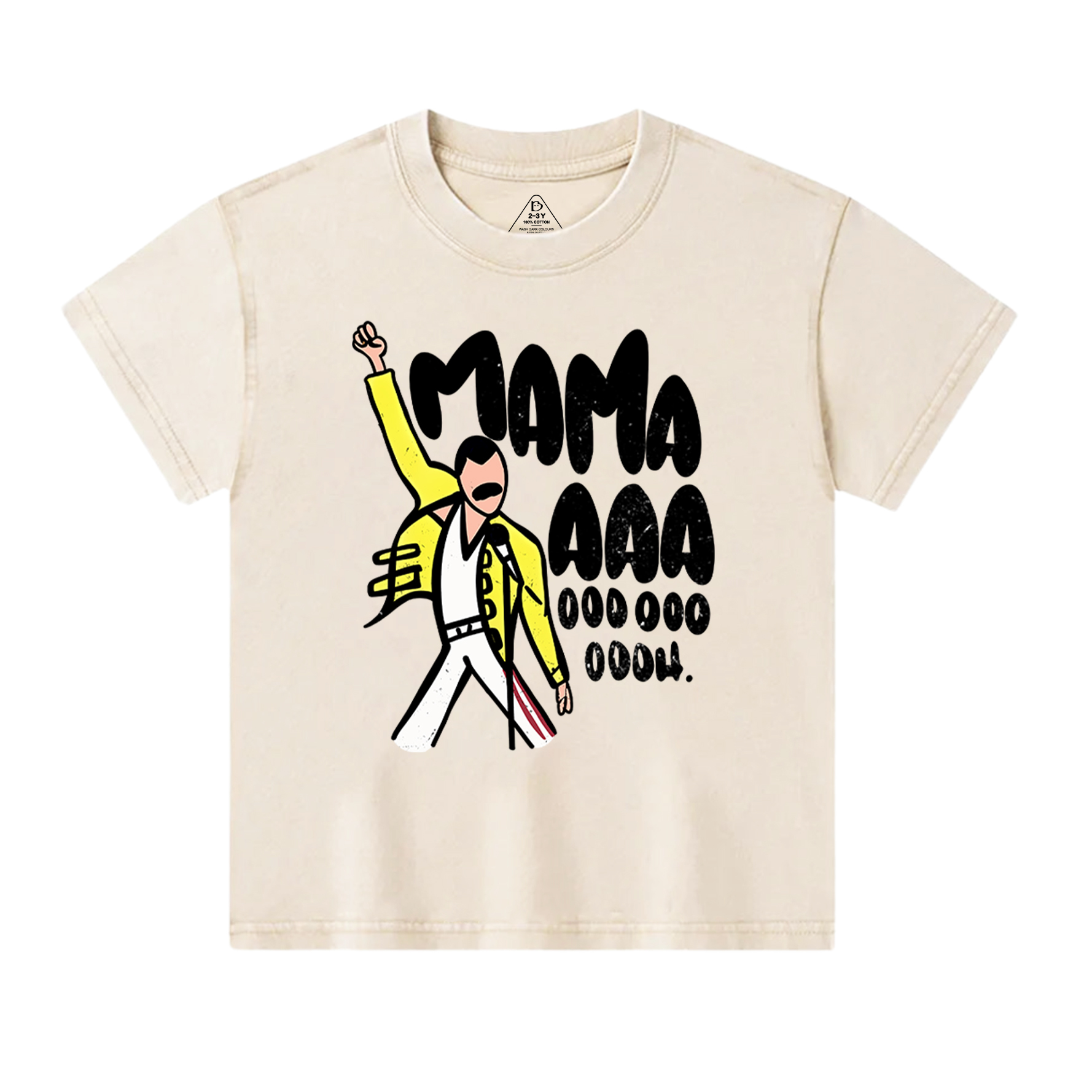 Mama Aaa Oooh Toddler&Kids Washed Tees          
