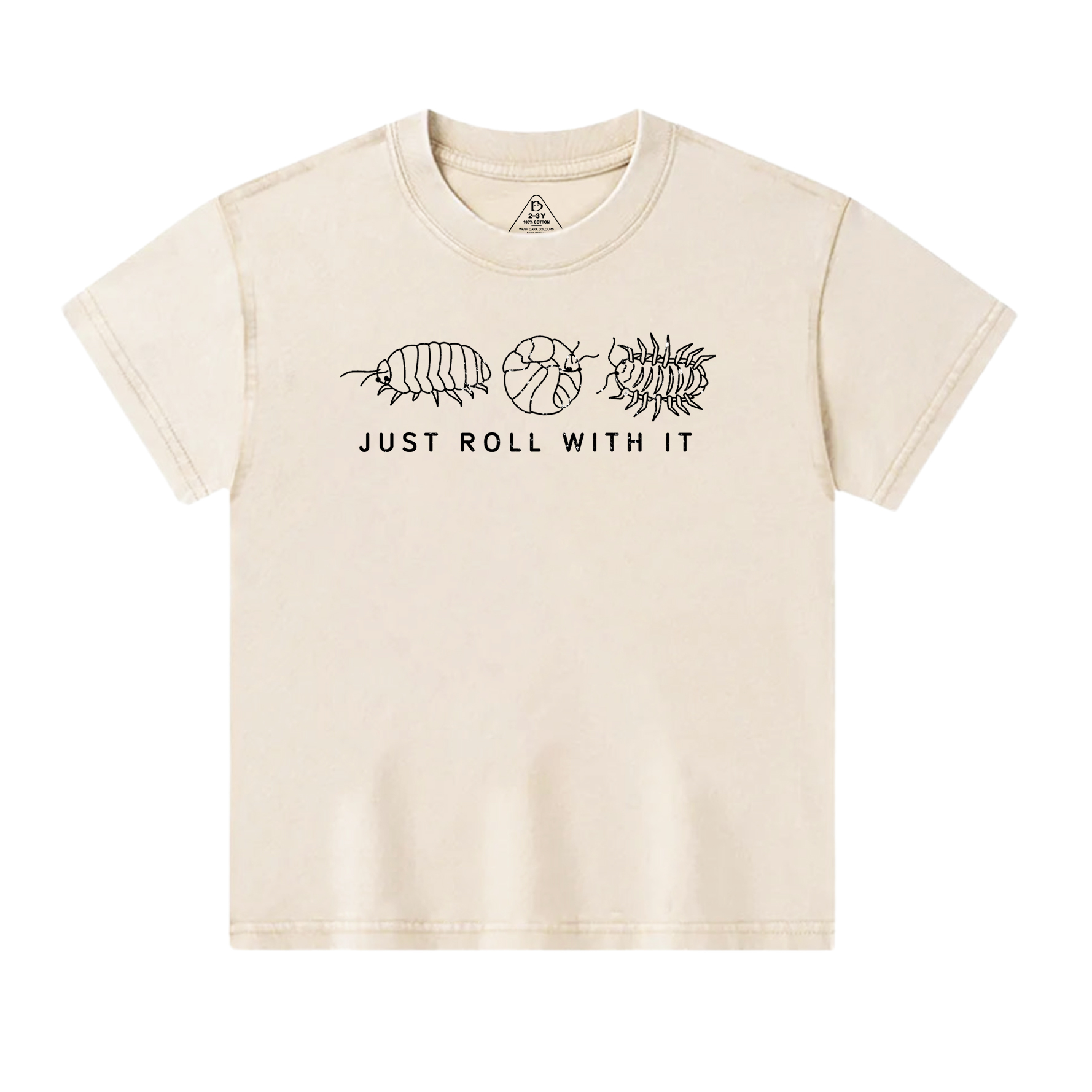 Just Roll With It Toddler&Kids Washed Tees