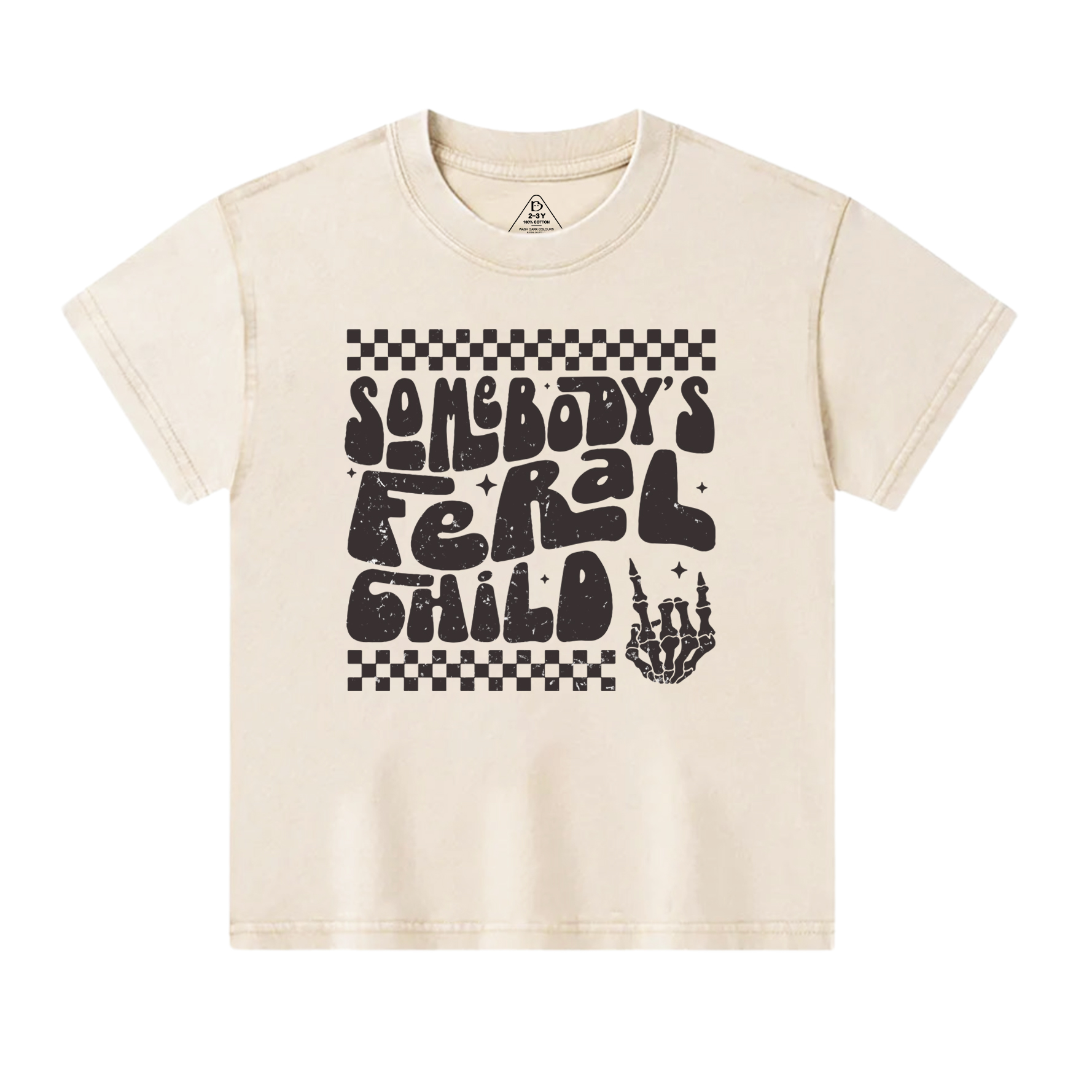 Somebody's Feral Child Toddler&Kids Washed Tees